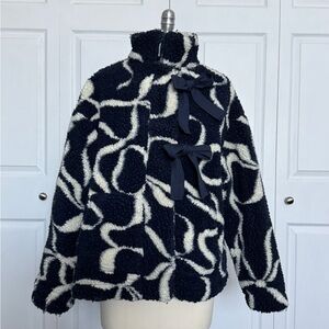 Damson Madder Ingrid Borg Jacket in Navy Bows